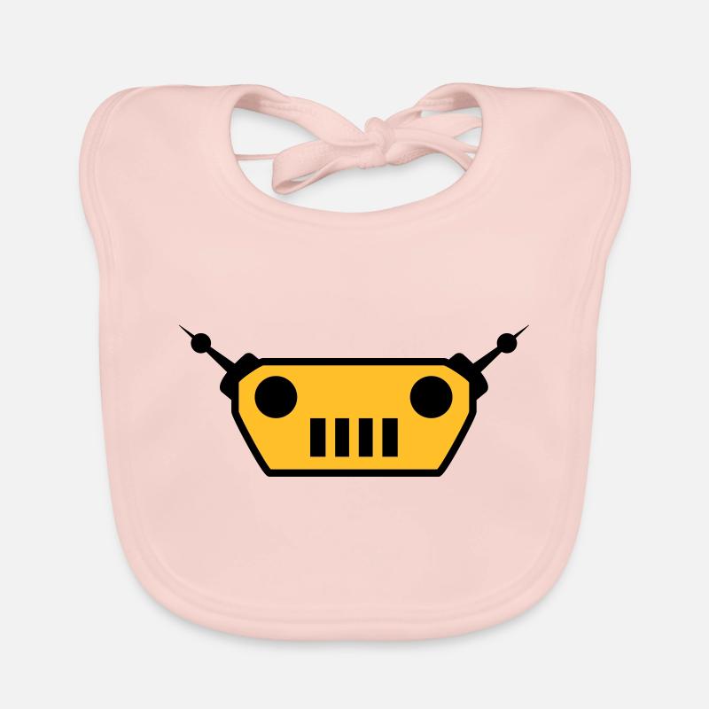 Cool Robot Face Design Bavoir bio Bébé