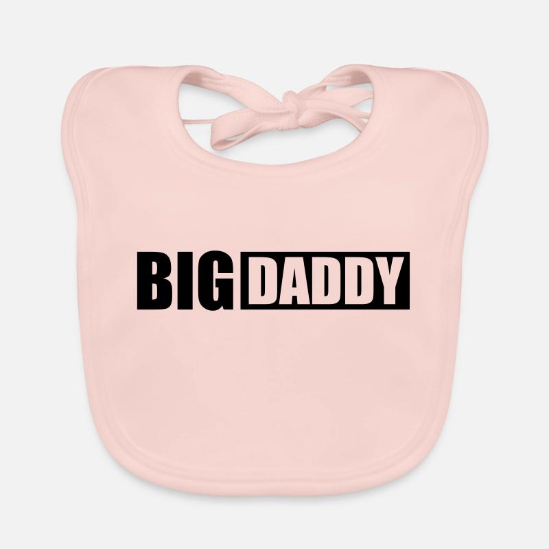 Logo Big Daddy father hero dad father's day Organic Baby Bibs
