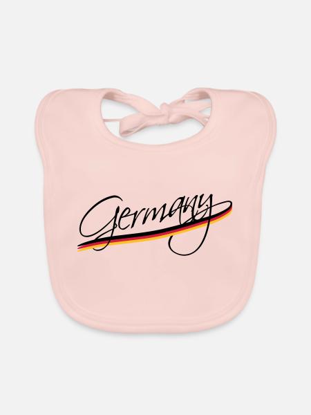 Germany - Baby Bio-Lätzchen - Rose - Vorne