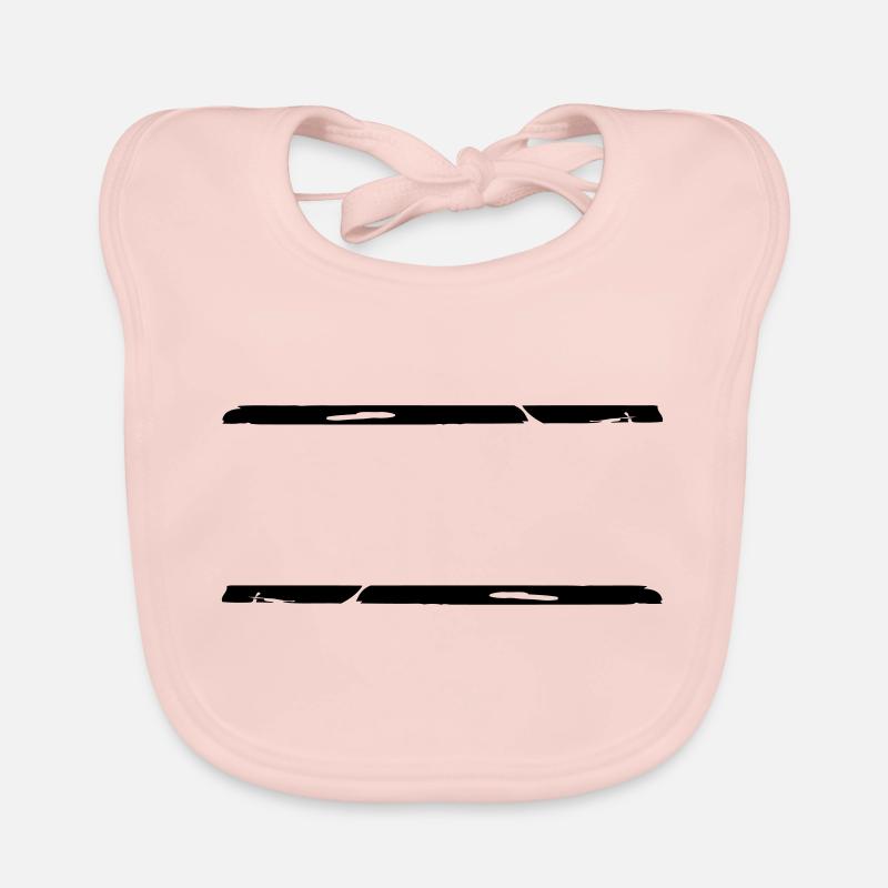 2 Graffiti brushstroke lines Organic Baby Bibs