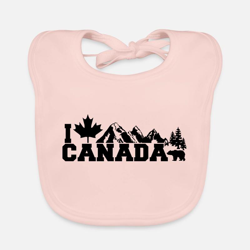 I Love Canada Leaf Baby Bio-Lätzchen
