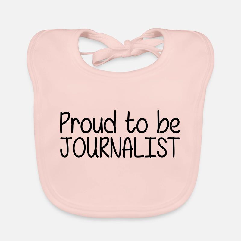 Proud to be Journalist Bavoir bio Bébé