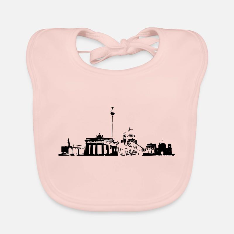 Berlin Skyline Baby Bio-Lätzchen