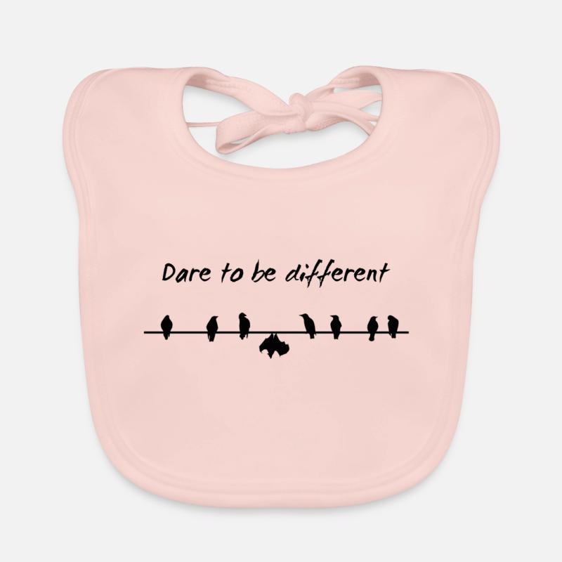 Dare to be different birds Organic Baby Bibs