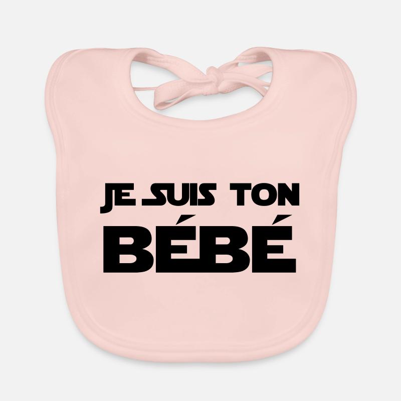 Je suis ton Bébé / Naissance / Papa / Maman / bebe Baby Bio-Lätzchen