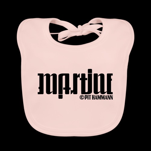 Ambigramm Martine 01 Pit Hammann - Baby Bio-Lätzchen