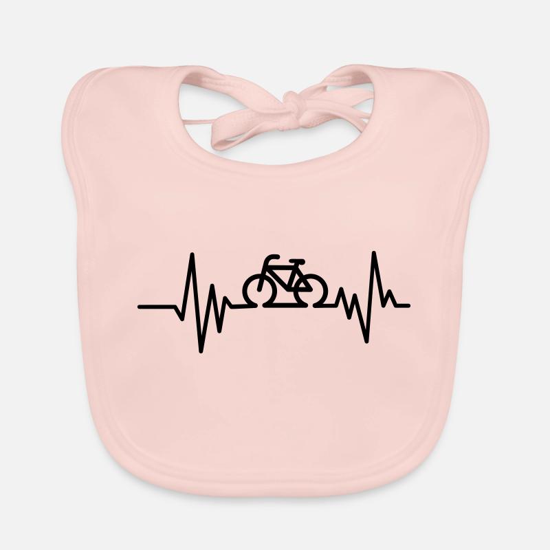 Radfahren - Baby Bio-Lätzchen - Rose