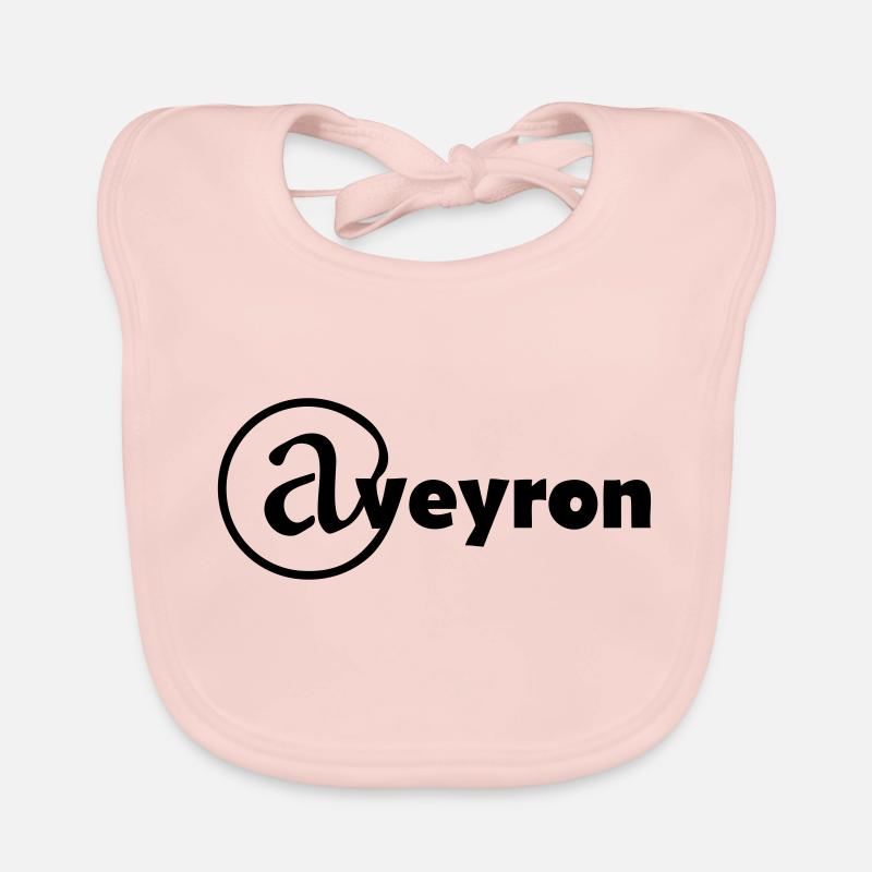 département de l' Aveyron Aveyronnais - Bavoir bio Bébé - rose