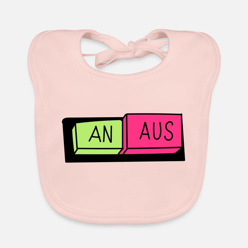 An / Aus Schalter Baby Bio-Lätzchen