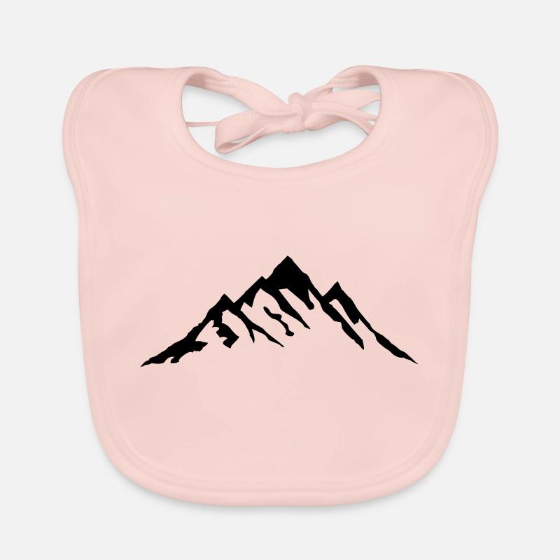 Mountain, Mountains Organic Baby Bibs