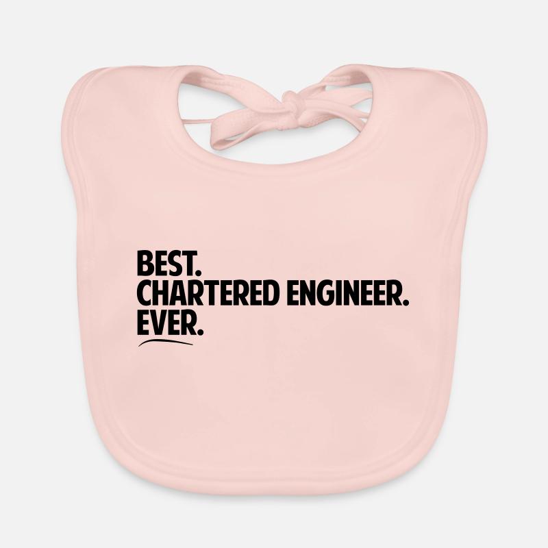 Best chartered engineer ever period bold Organic Baby Bibs