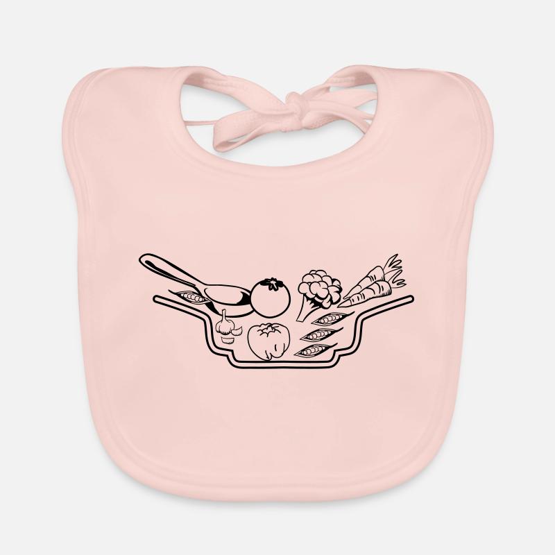 gemüse teller suppe Baby Bio-Lätzchen