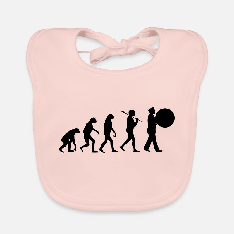 Evolution große Trommel Spielmannszug Kapelle Baby Bio-Lätzchen