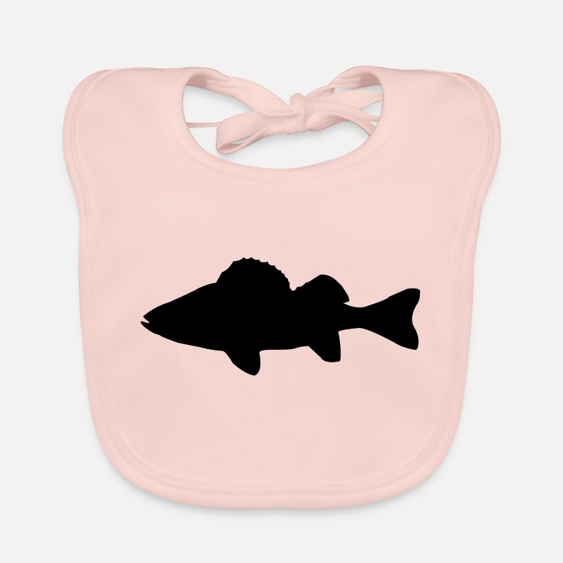 barsch fisch silhouette Baby Bio-Lätzchen