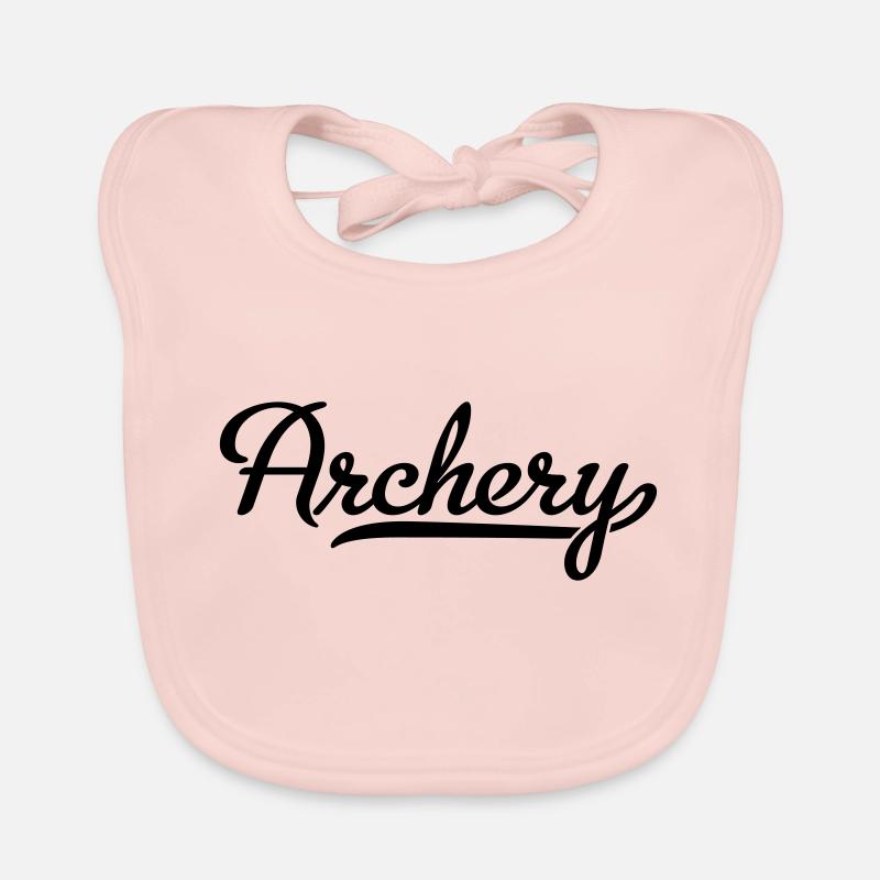 Bogenschießen - Baby Bio-Lätzchen - Rose