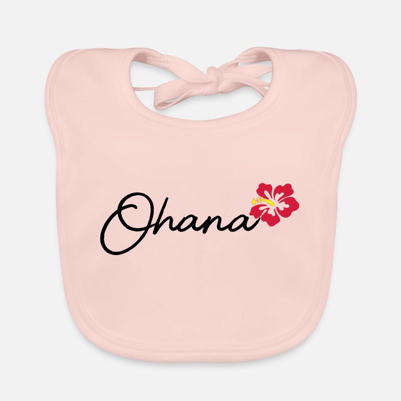 Ohana - Baby Bio-Lätzchen - Rose