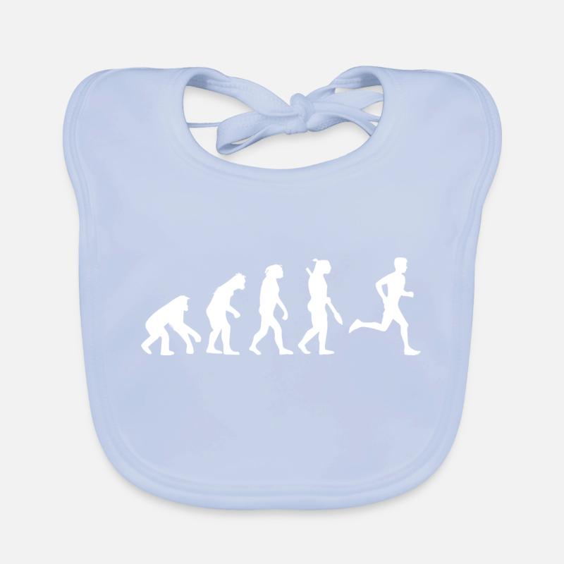Cadeau de singe Evolution Run Bavoir bio Bébé