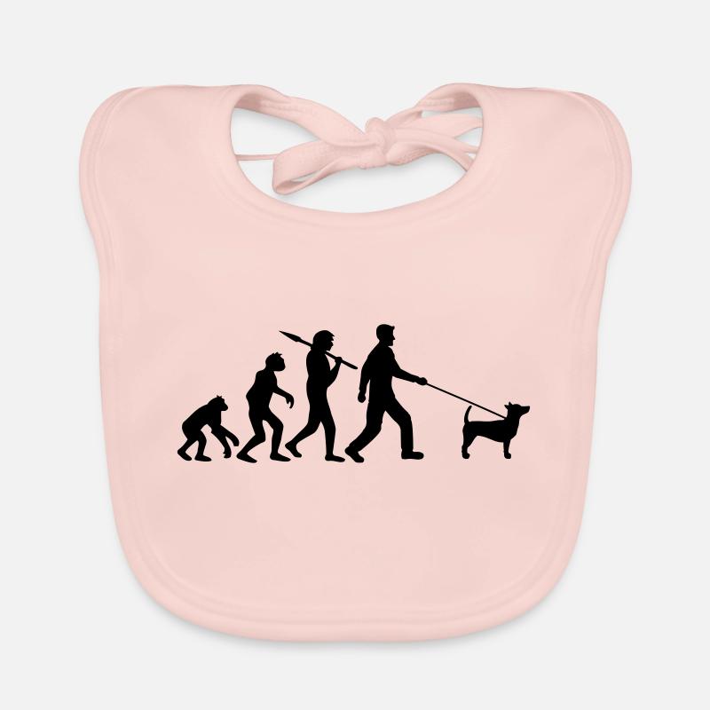 Evolution aller se promener chien âge de pierre développement C Bavoir bio Bébé