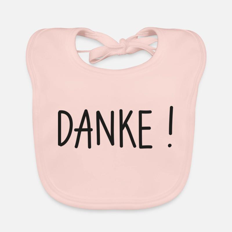 Danke! Dankeschön sagen. Baby Bio-Lätzchen