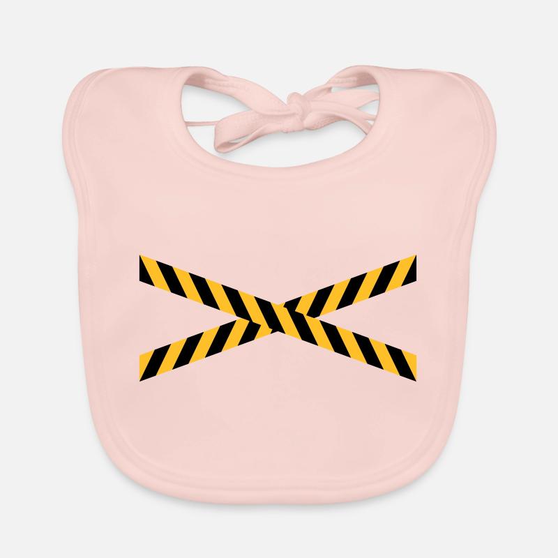 Linie Design Absperrband Baby Bio-Lätzchen