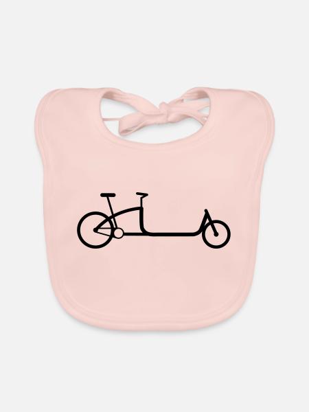 The very large cargo wheel - Organic Baby Bibs - rose - Front