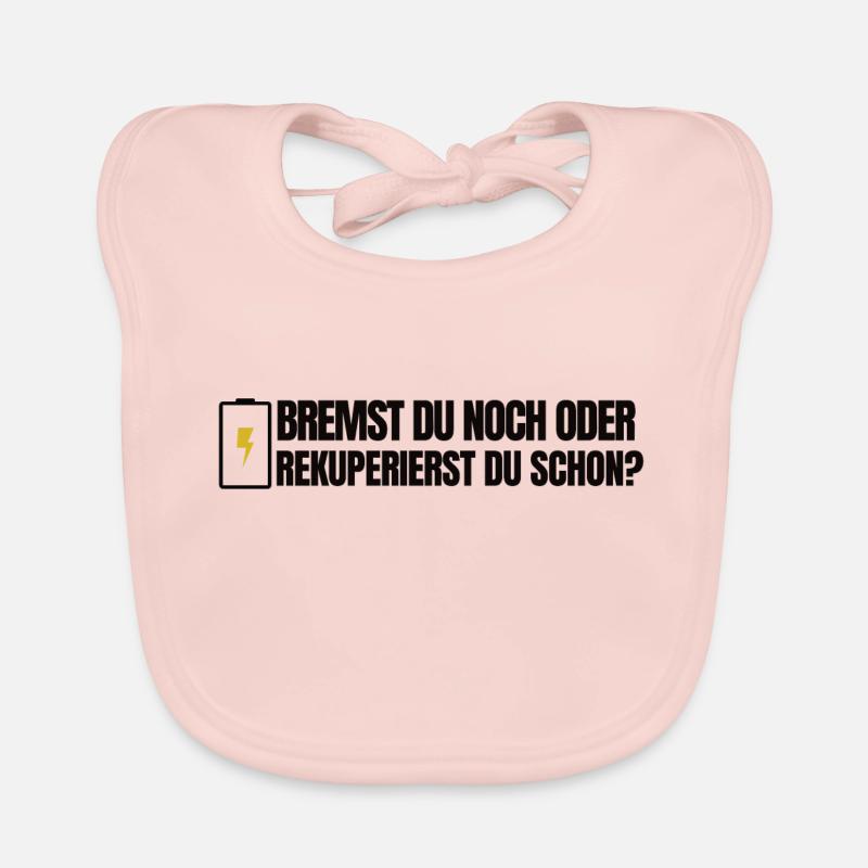 Bremst du noch oder rekuperierst du schon? Baby Bio-Lätzchen