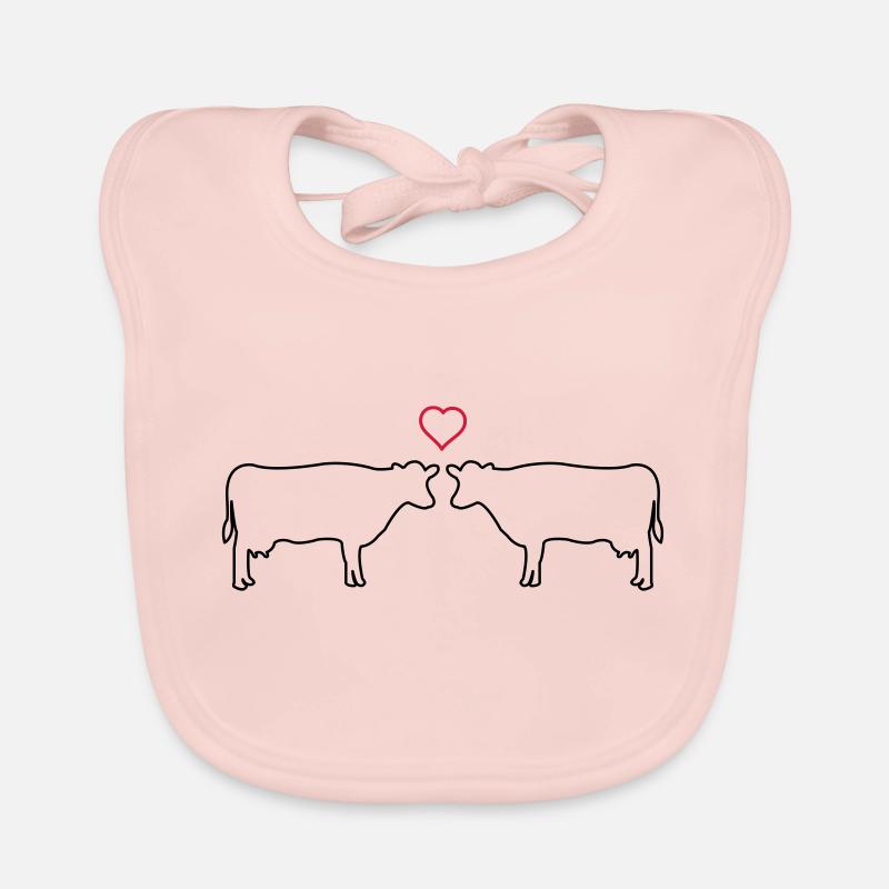 cows in love Bavoir bio Bébé