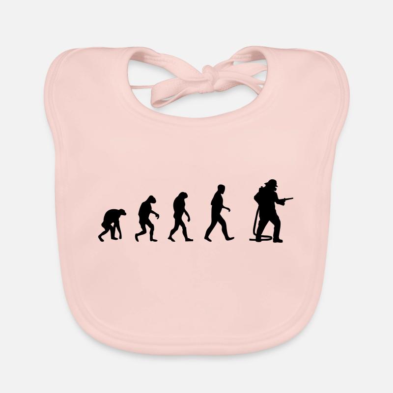 Feuerwehrmann Evolution Freiwillige Feuerwehr Baby Bio-Lätzchen