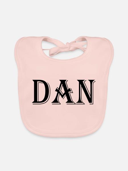 Dan - Bavoir bio Bébé - rose - Devant