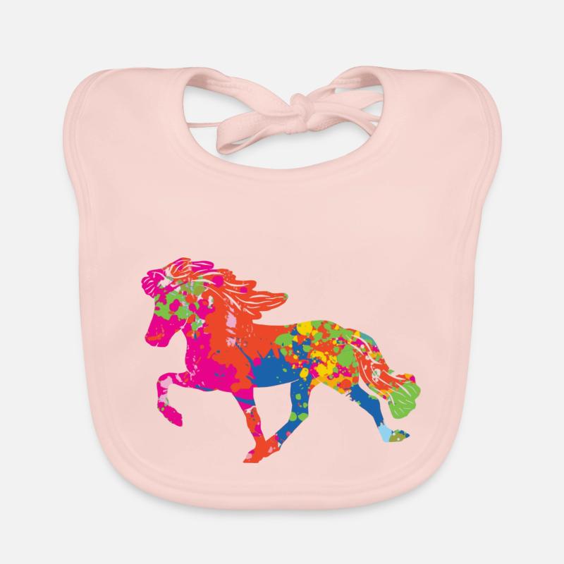 Tölter 2 Farbkleckse Baby Bio-Lätzchen