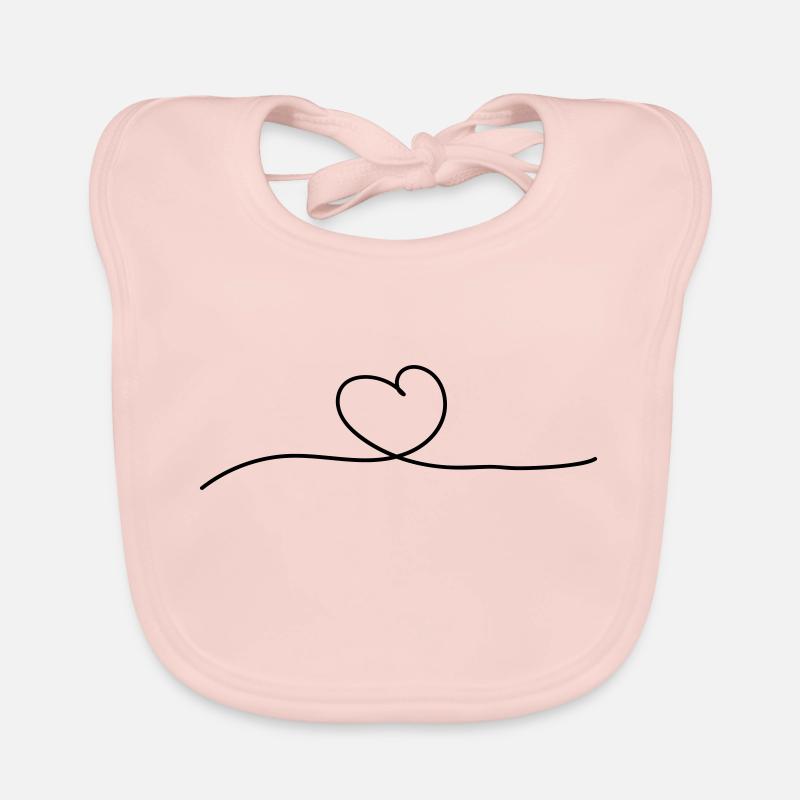 Liebe Symbol Herz Baby Bio-Lätzchen