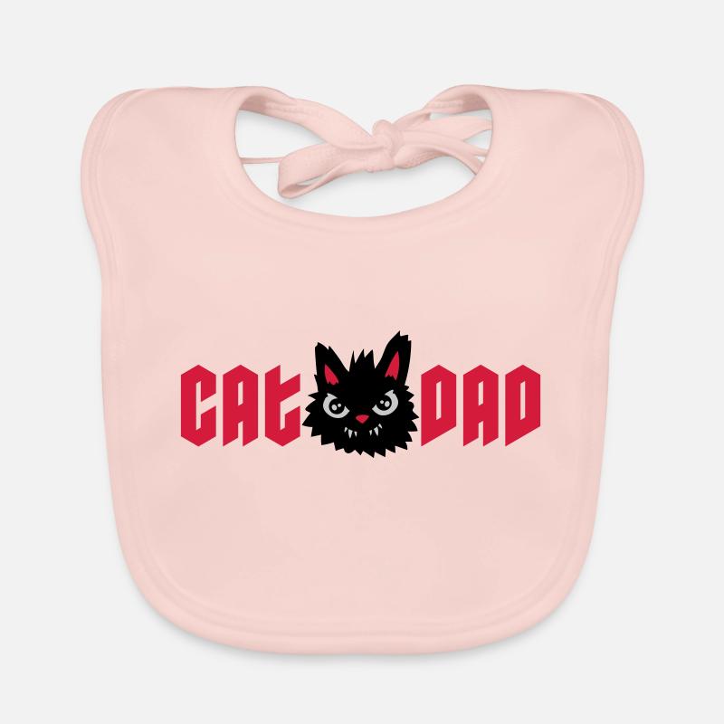 Wilder Kater Cat Dad Baby Bio-Lätzchen