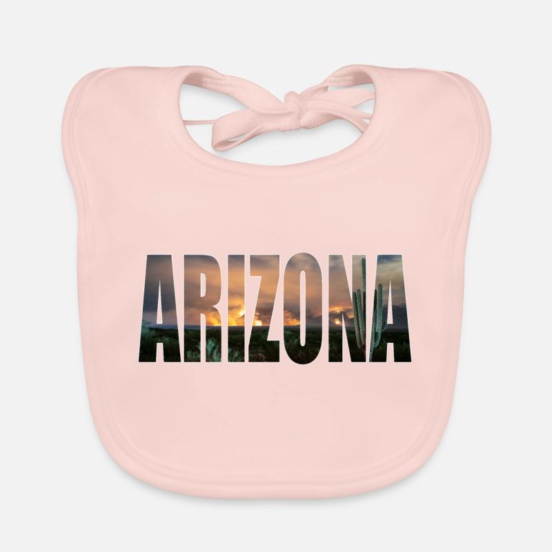 Arizona - Bavoir bio Bébé - rose