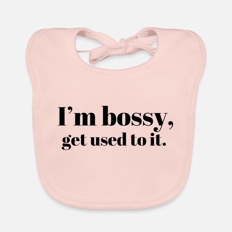 Ich bin herrisch | Mädchen-Chefin Baby Bio-Lätzchen