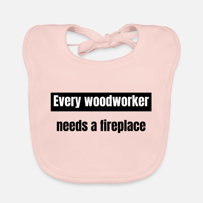 carpenter work tshirts dad hearbeat Baby Bio-Lätzchen