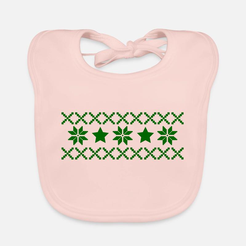 Modèle Norvège - Bavoir bio Bébé - rose