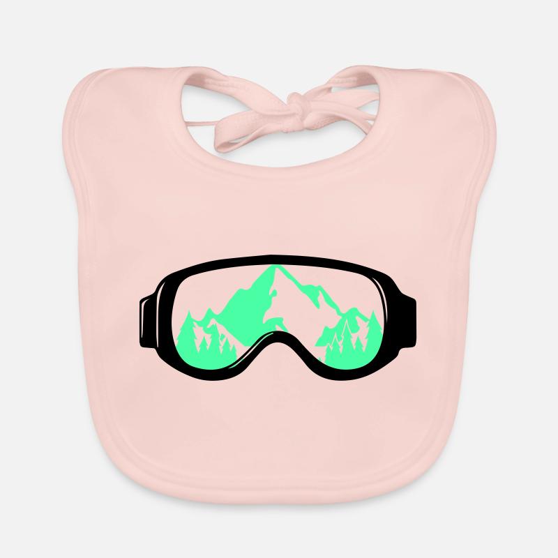 Ski goggles Organic Baby Bibs