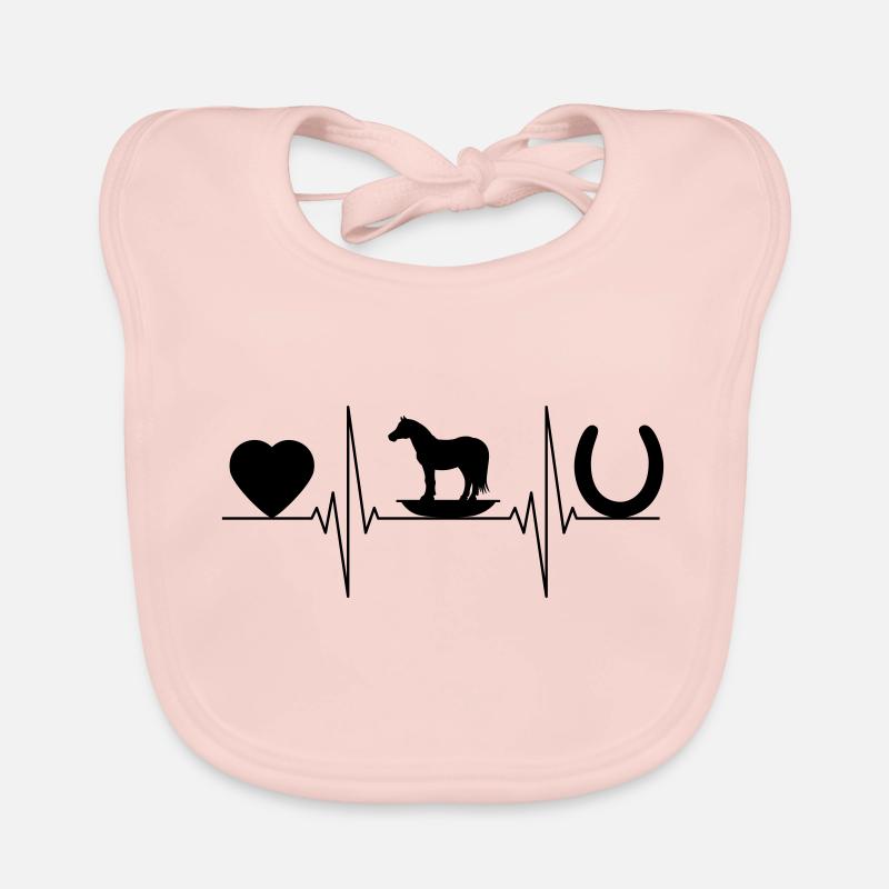 Leben mit Pferdewippe Baby Bio-Lätzchen