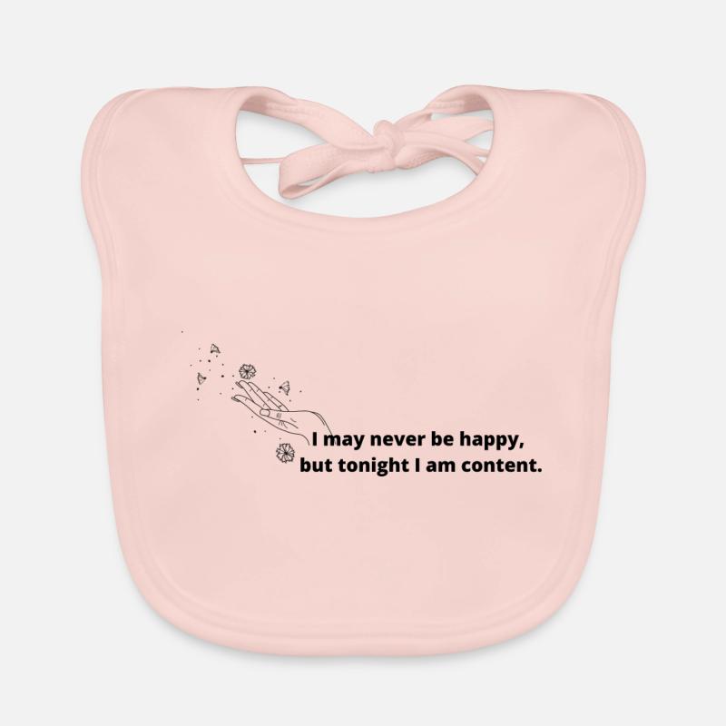 Sylvia Plath - Content Bavoir bio Bébé