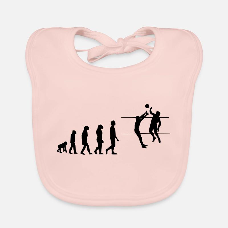 Volleyball Evolution Baby Bio-Lätzchen