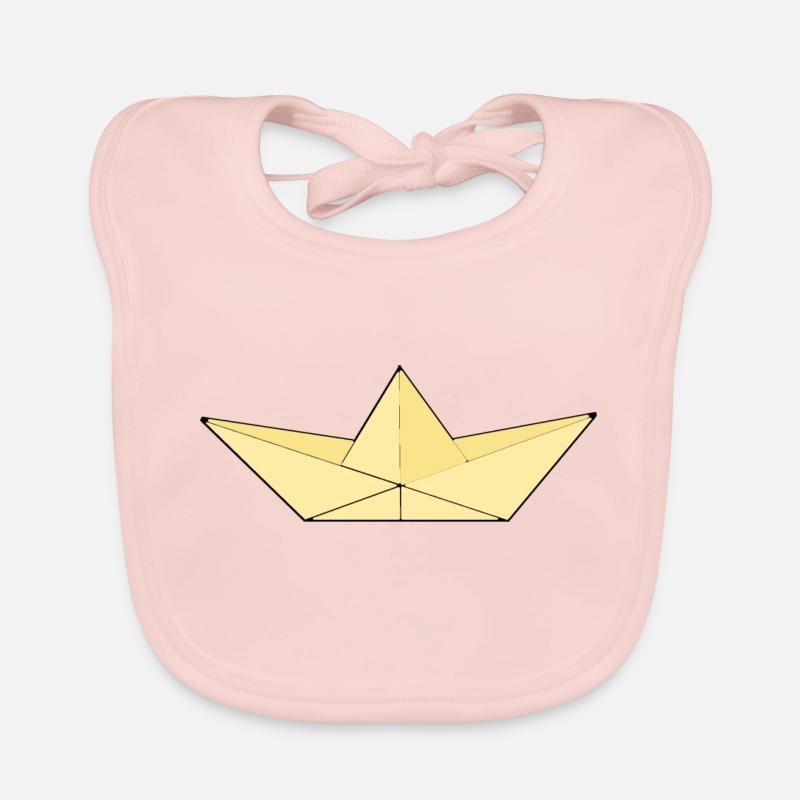 Papier beige/jaune Bavoir bio Bébé