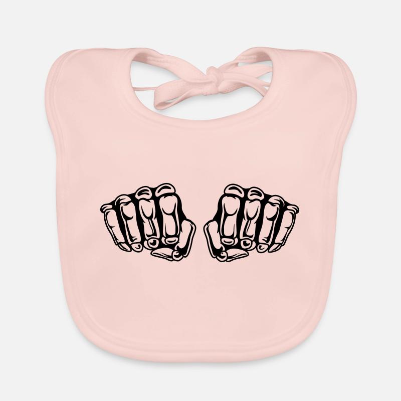 Crâne Faust Bavoir bio Bébé