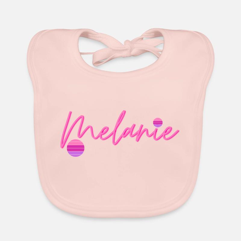 Mélanie Prénom Bavoir bio Bébé