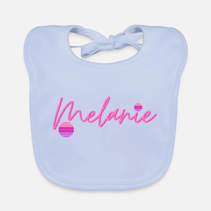 Mélanie Prénom Bavoir bio Bébé