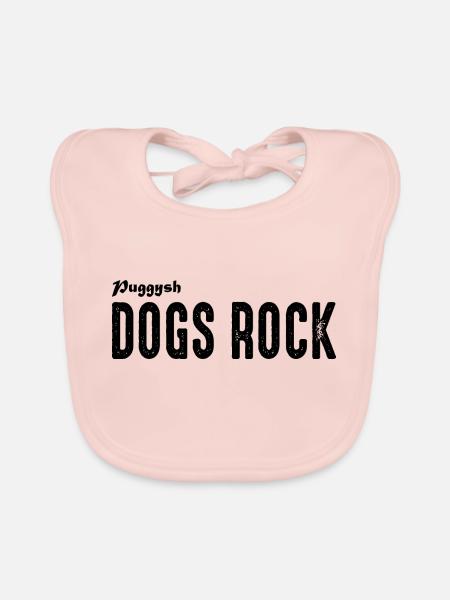 Dog Hund - Baby Bio-Lätzchen - Rose