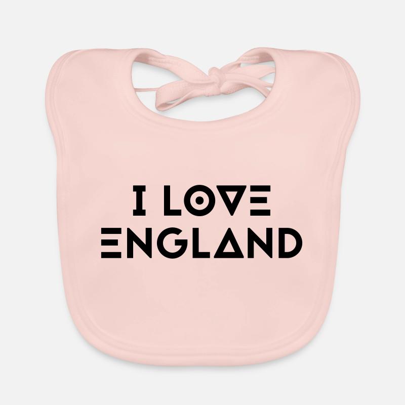 I LOVE ENGLAND Organic Baby Bibs