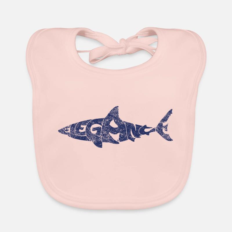 Requin élégant Bavoir bio Bébé
