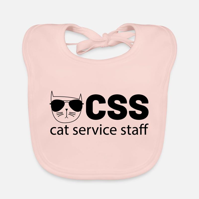 css cat service staff Organic Baby Bibs