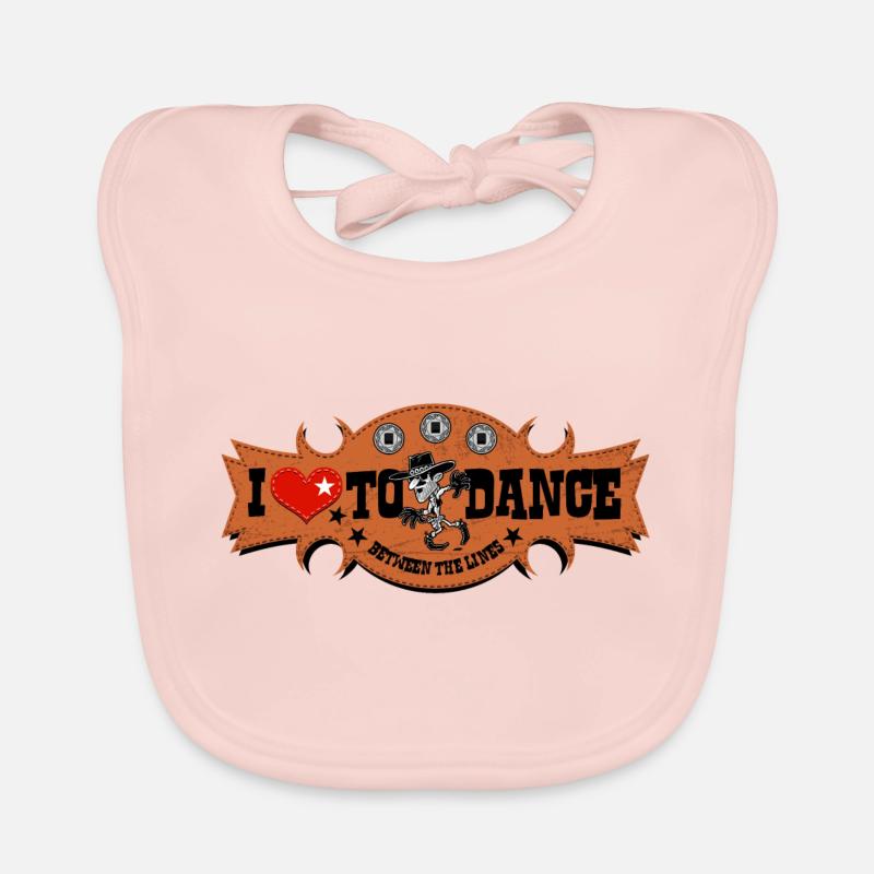 1245 between the lines black Organic Baby Bibs
