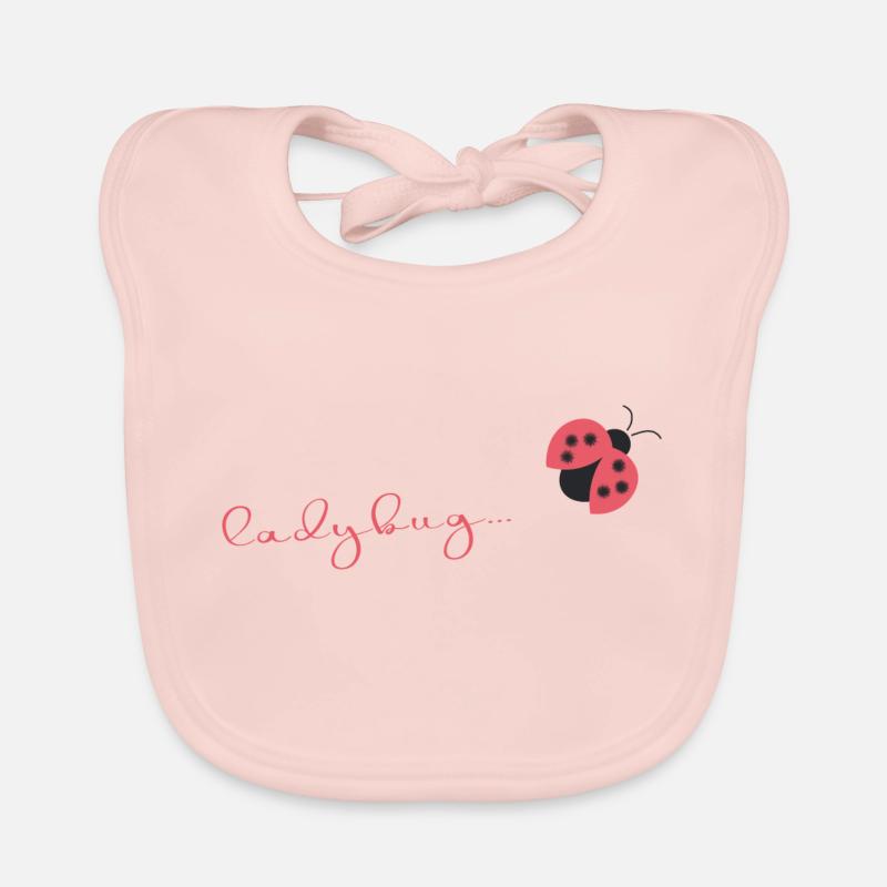 ladybug - Bavoir bio Bébé - rose